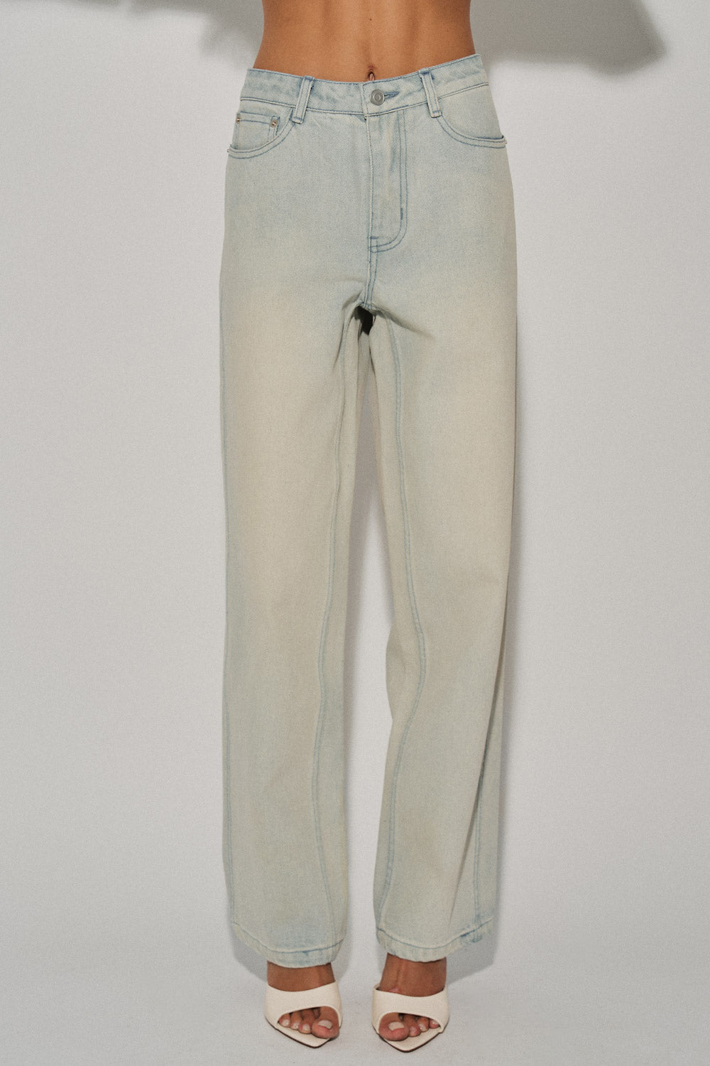 Piper Vintage Washed Denim Pants