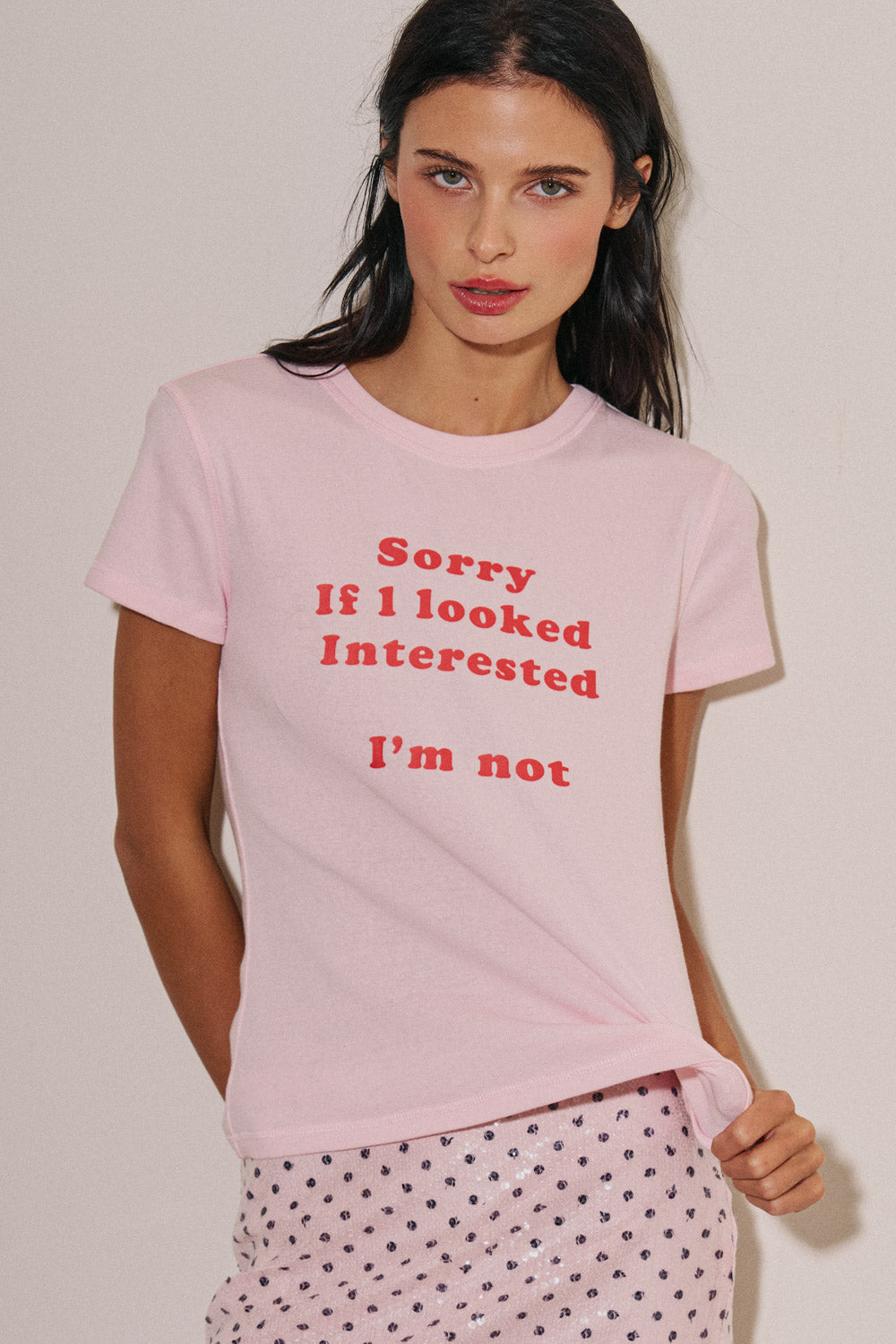 Julia Print Lettering T-shirt
