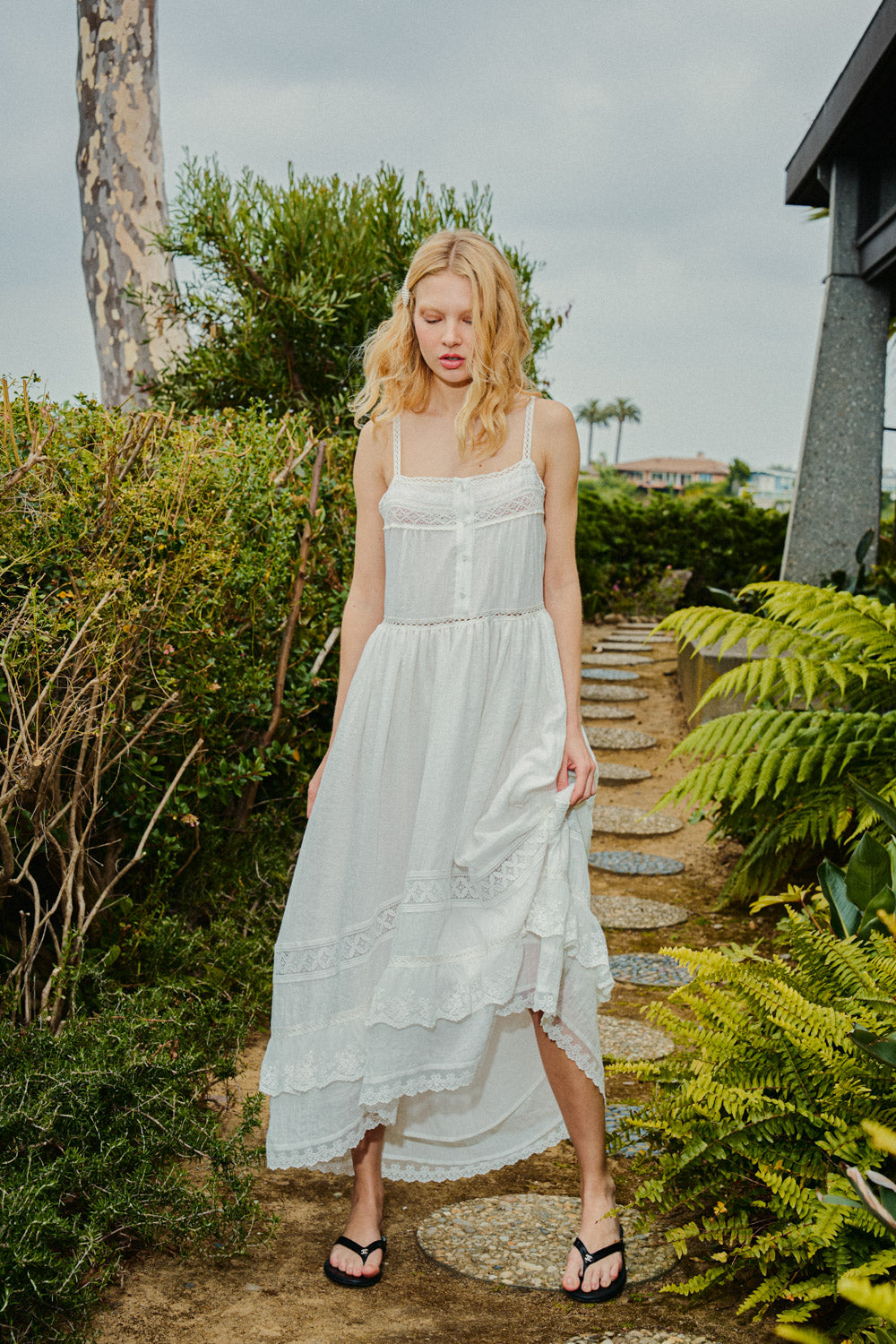 Leah Ruffle Maxi Dress