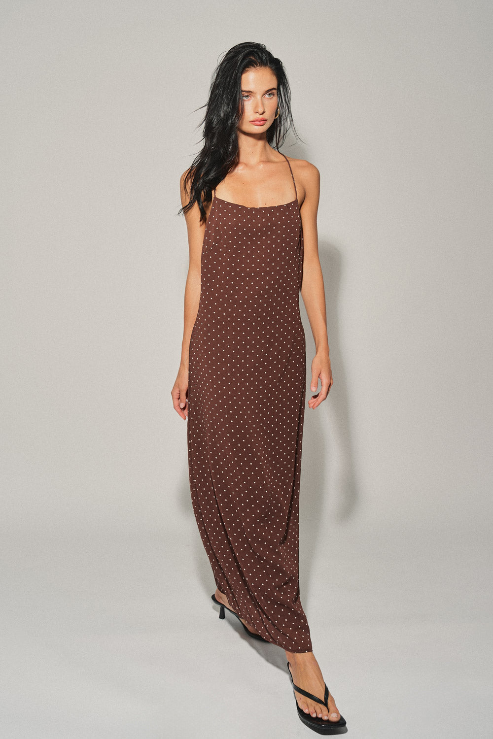 Emma Polka Dot Midi Dress