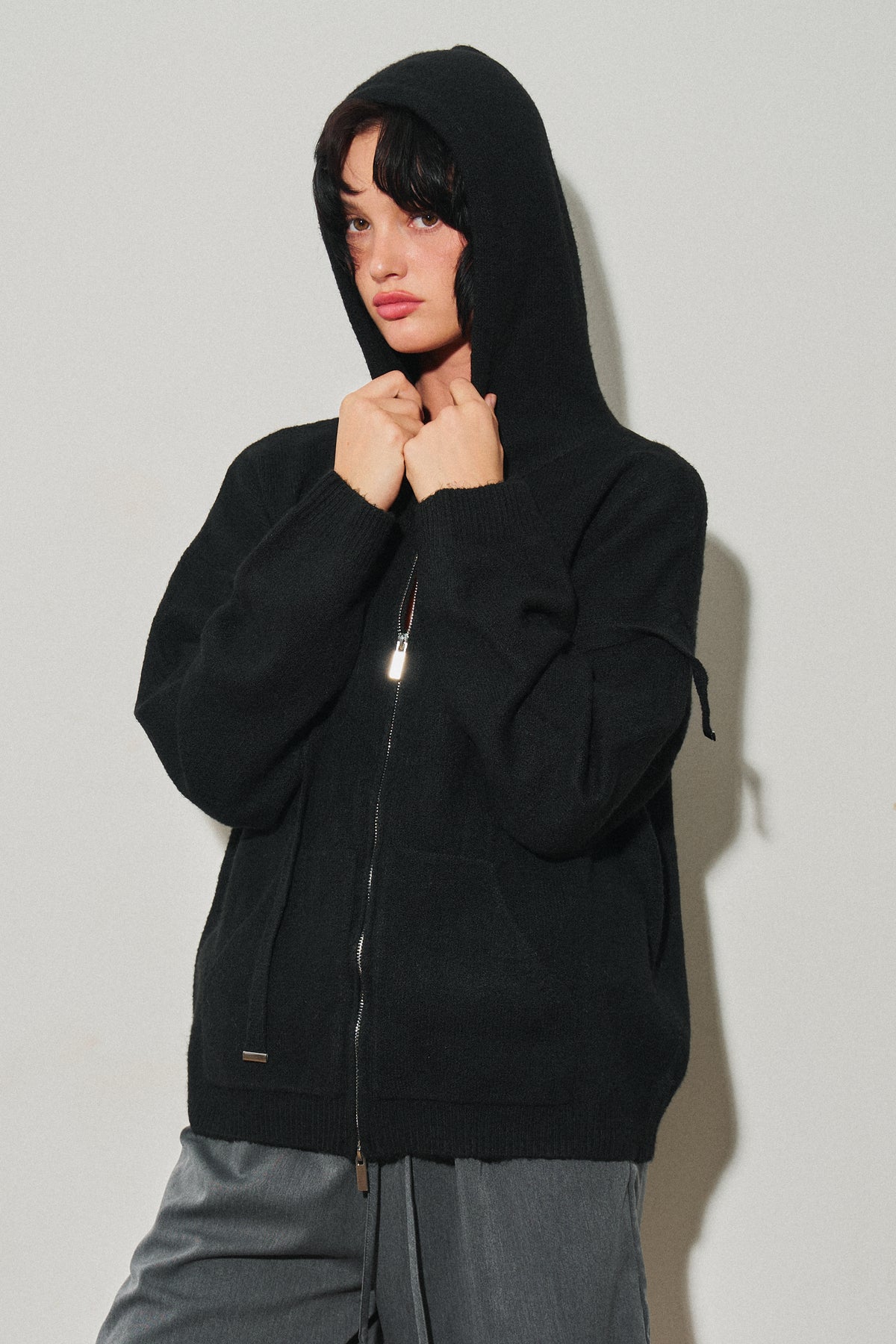 Amora Zip-up Hoodie Sweater
