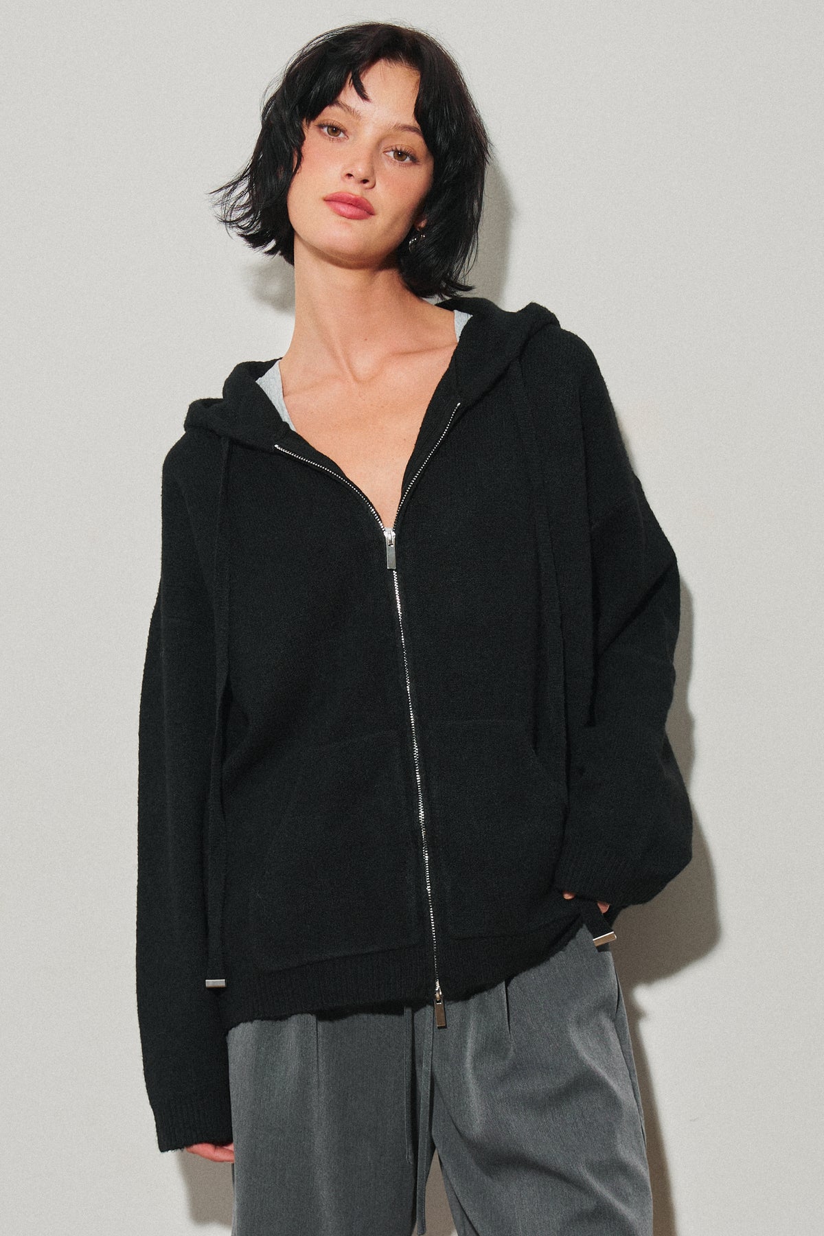 Amora Zip-up Hoodie Sweater
