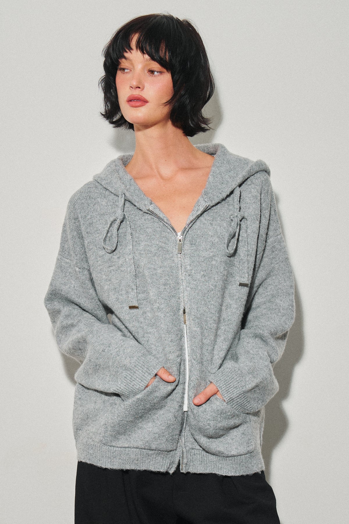 Amora Zip-up Hoodie Sweater