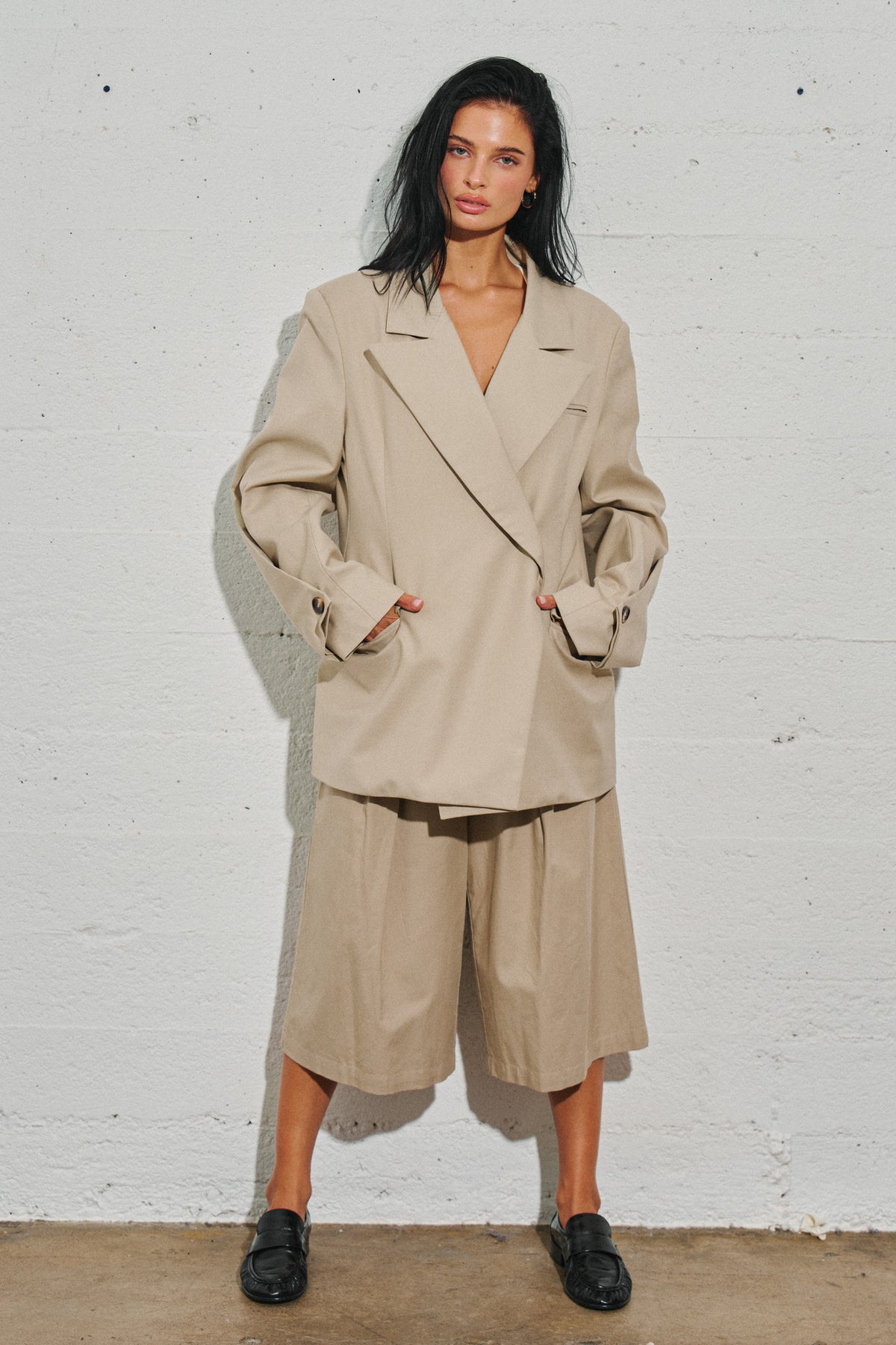 Brooklyn Woven Oversized Blazer