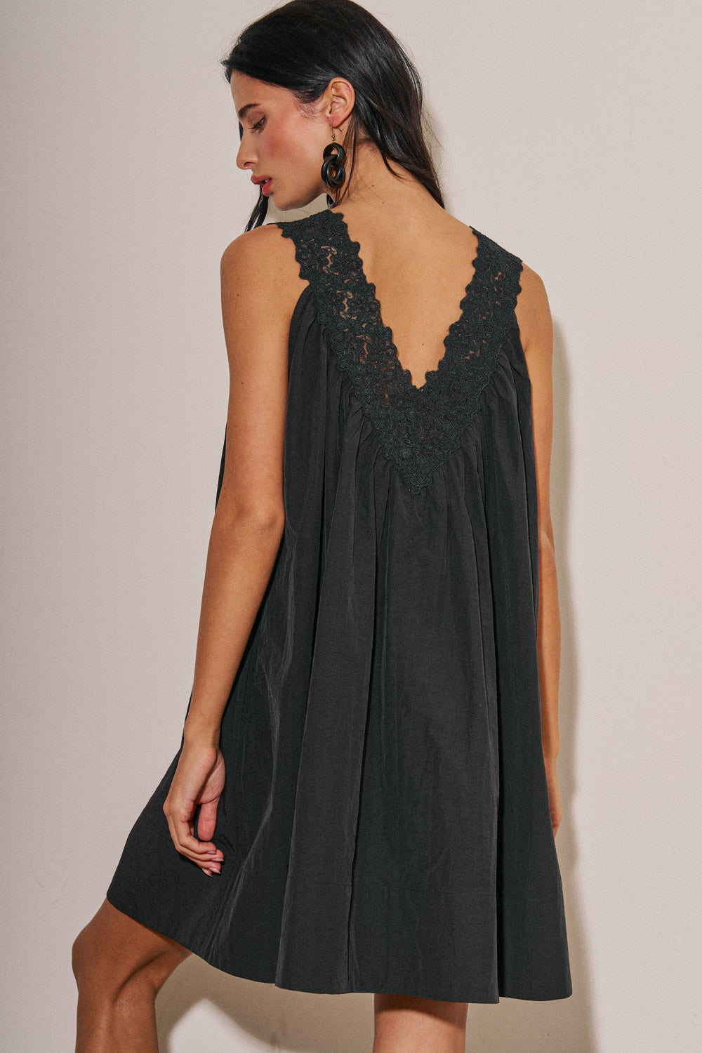 Bella Lace V-Neck Loose Dress