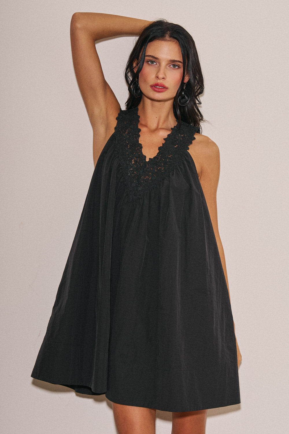 Bella Lace V-Neck Loose Dress