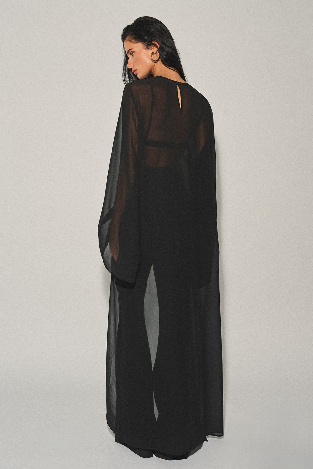 Selena High-Low Chiffon Top