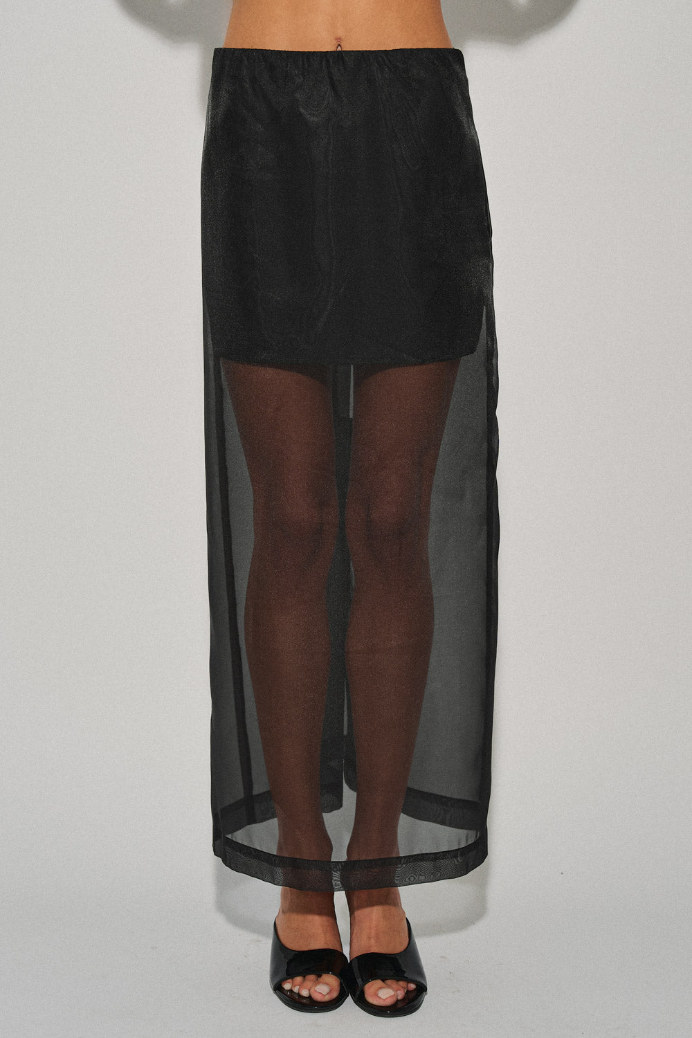 Eliza Sheer Midi Skirt