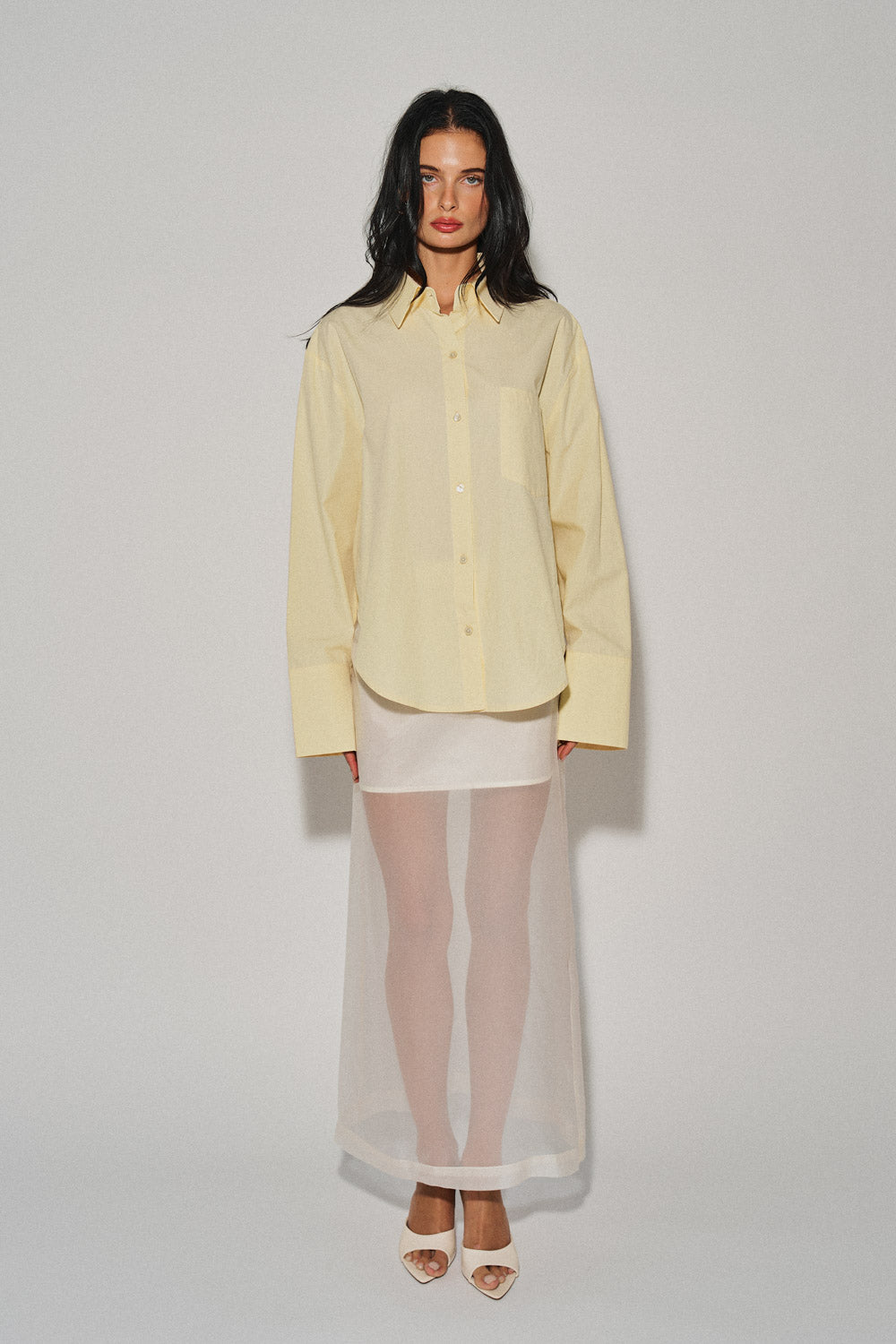 Eliza Sheer Midi Skirt